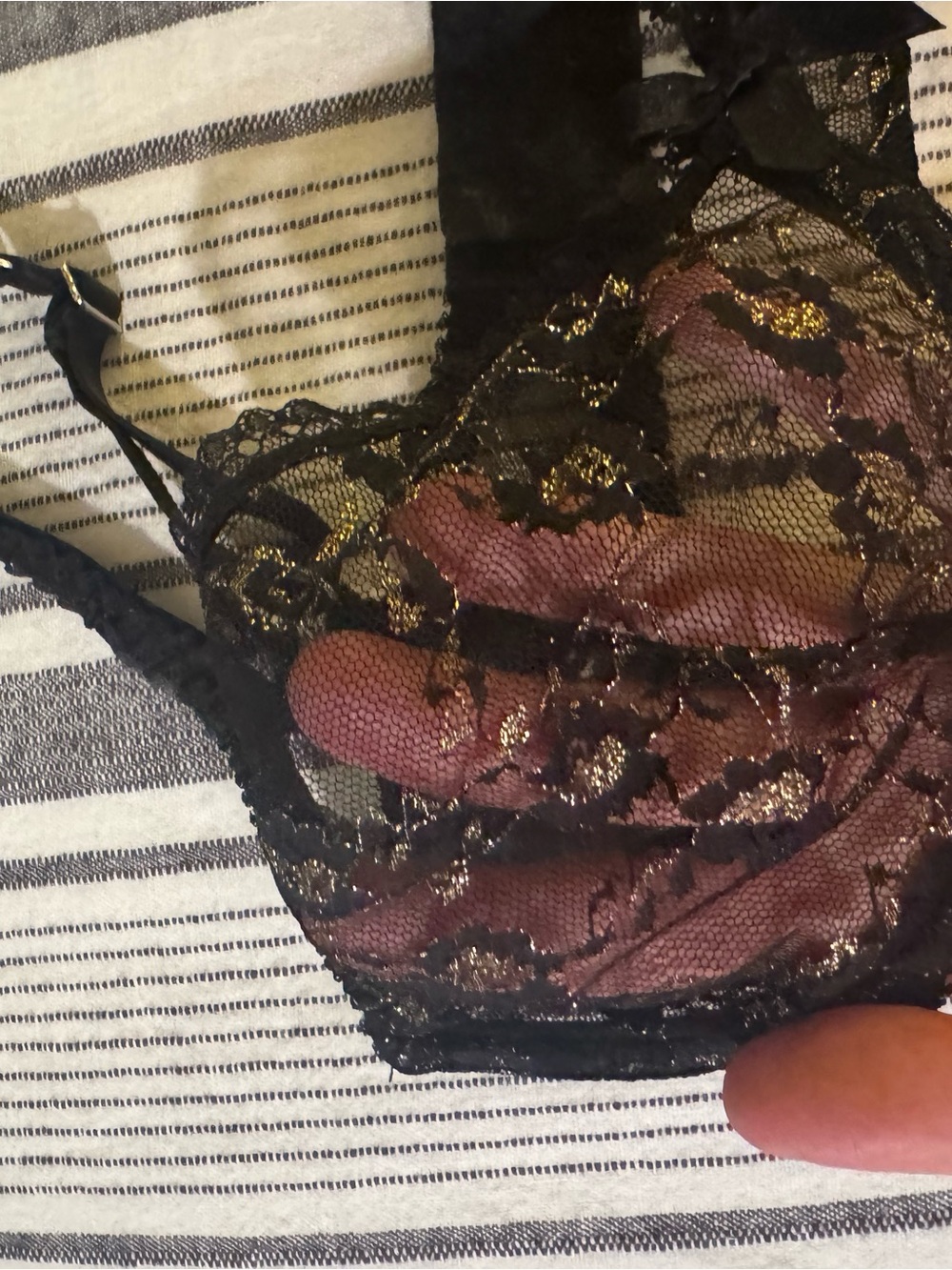 Agent Provocateur Black Lace Underwire Bra 32E - Picture 3 of 16